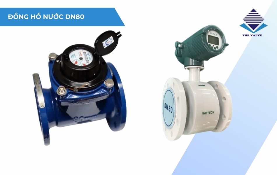 kích thước đồng hồ nước dn80