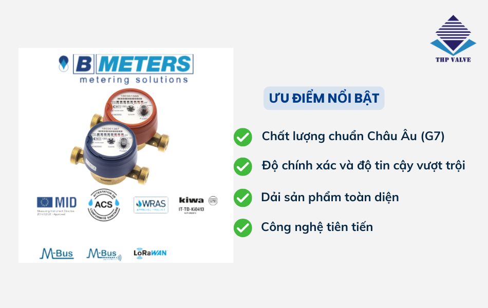 ưu điểm đồng hồ nước B-Meters