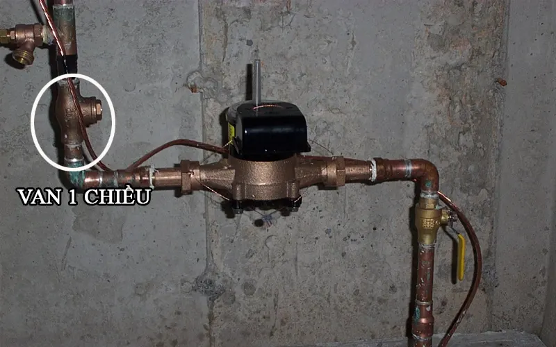Đồng hồ nước cần phải lắp đặt van 1 chiều để đảm bảo nguồn nước ổn định
