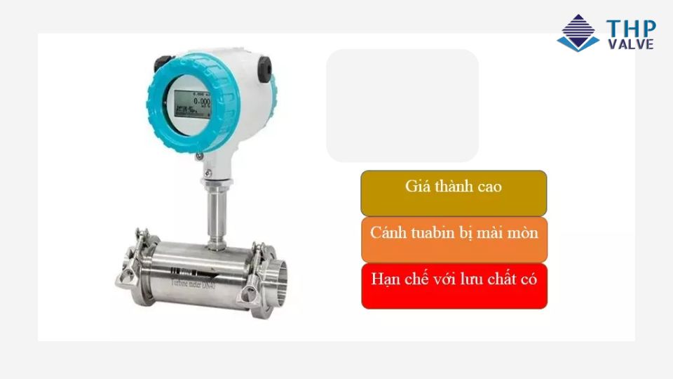 Một số nhược điểm của dòng đồng hồ lưu lượng tuabin