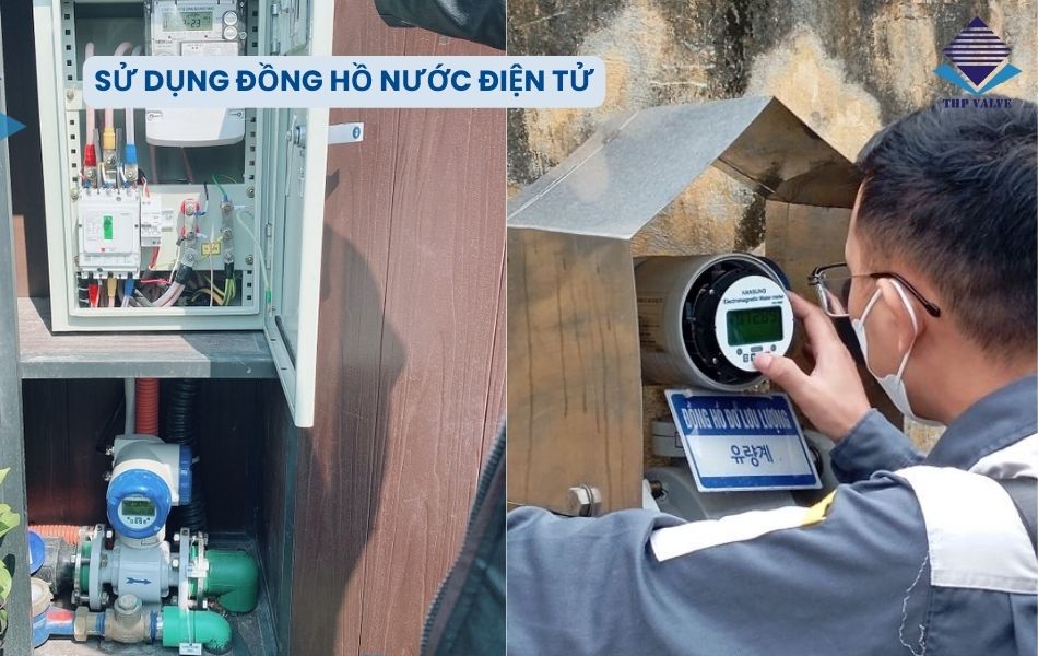 sử dụng đồng hồ nước điện tử