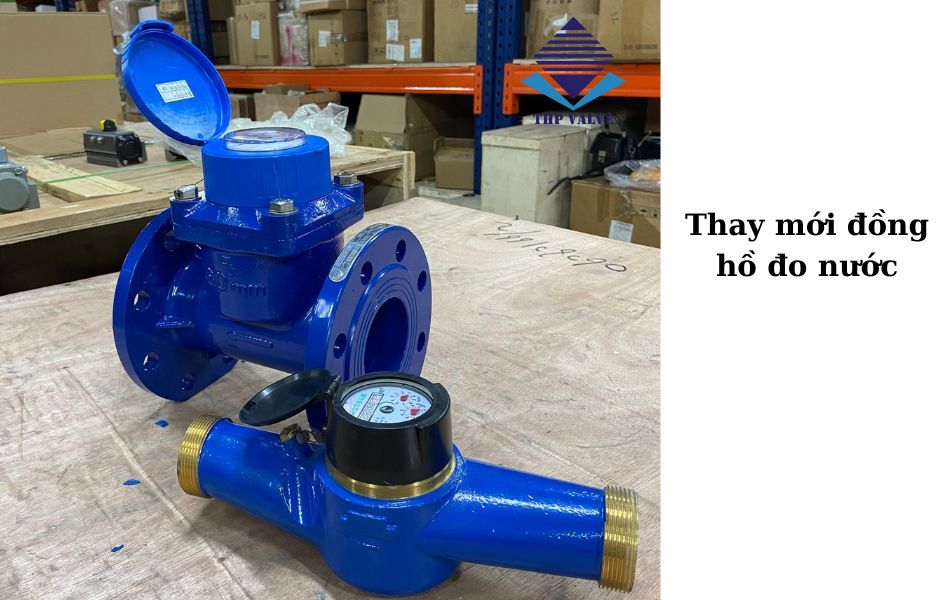 thay thế đồng hồ nước mới