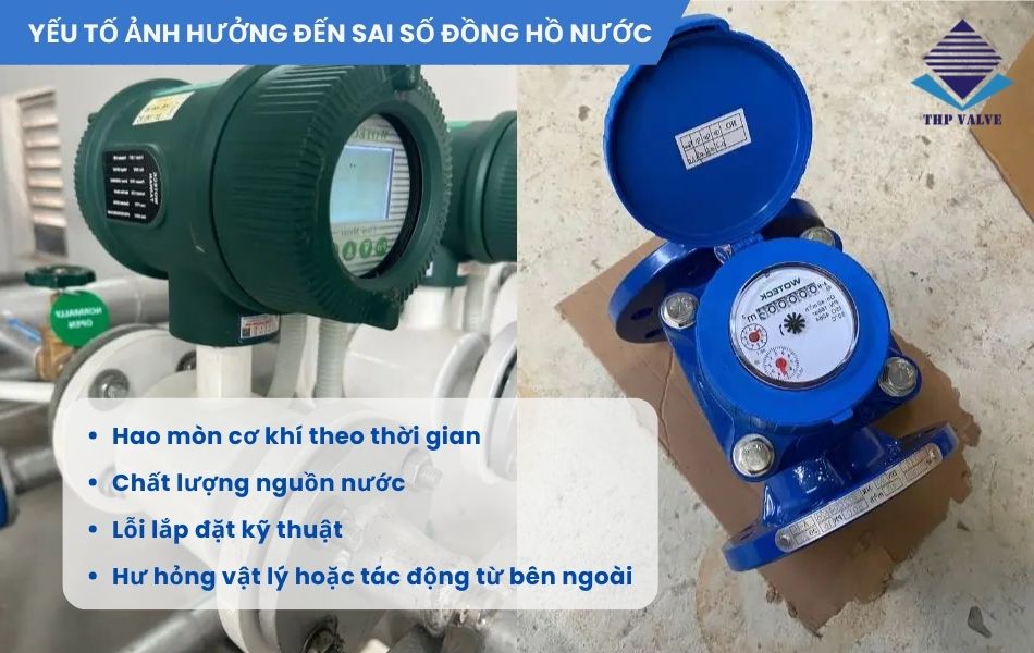 yếu tố ảnh hưởng đến sai số của đồng hồ nước