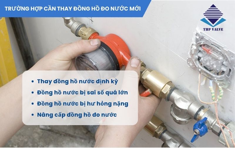 các trường hợp cần thay đồng hồ nước