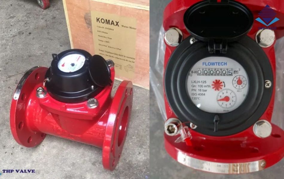 Đồng hồ nước nóng lắp bích