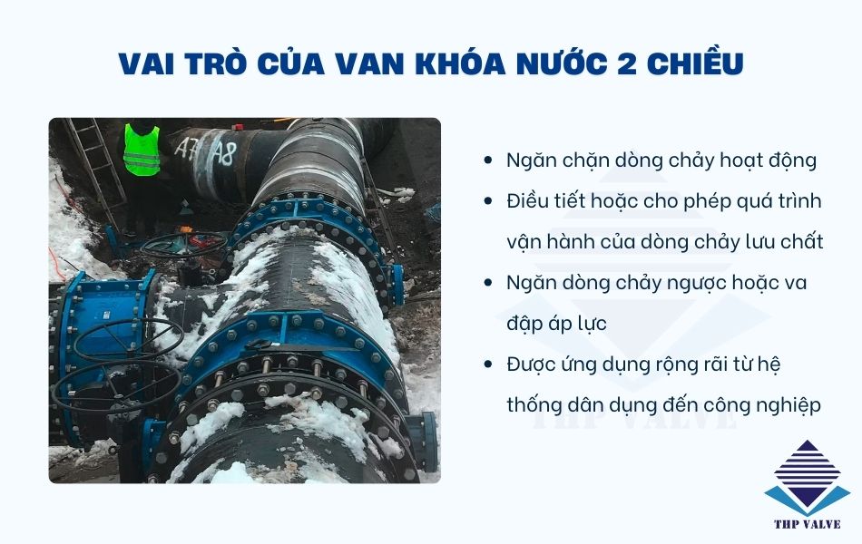 Van khóa nước 2 chiều luôn đóng vai trò quan trọng và cần thiết trong hệ thống