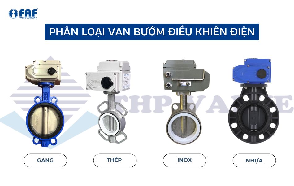 4 loại van bướm điều khiển bằng điện phổ biến