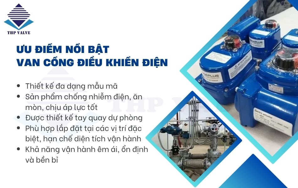 ưu điểm van cổng điều khiển điện
