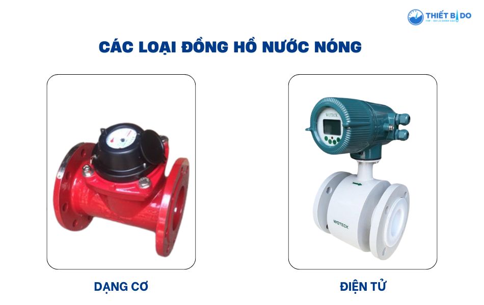 các loại đồng hồ nước nóng phổ biến