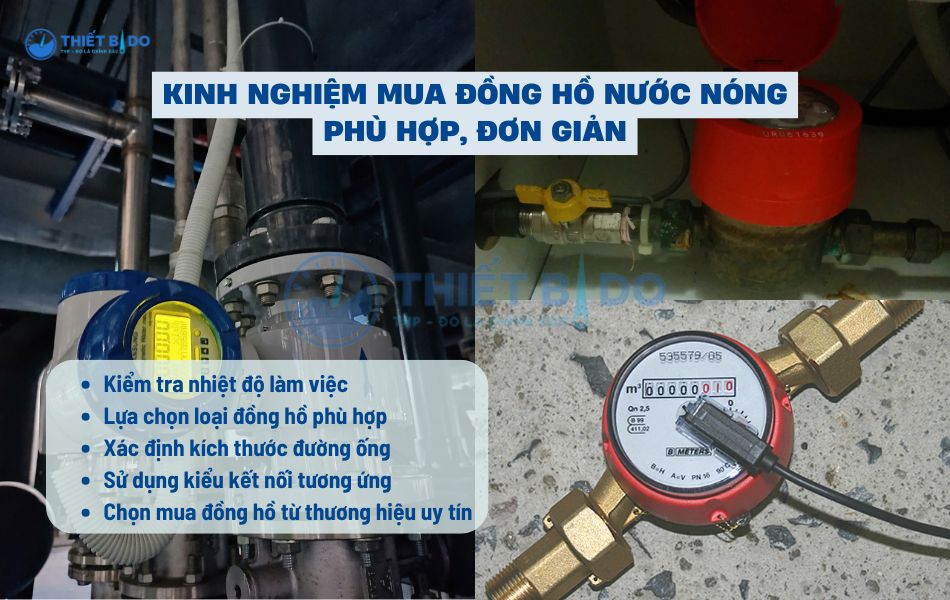 kinh nghiệm mua đồng hồ nước nóng chính hãng