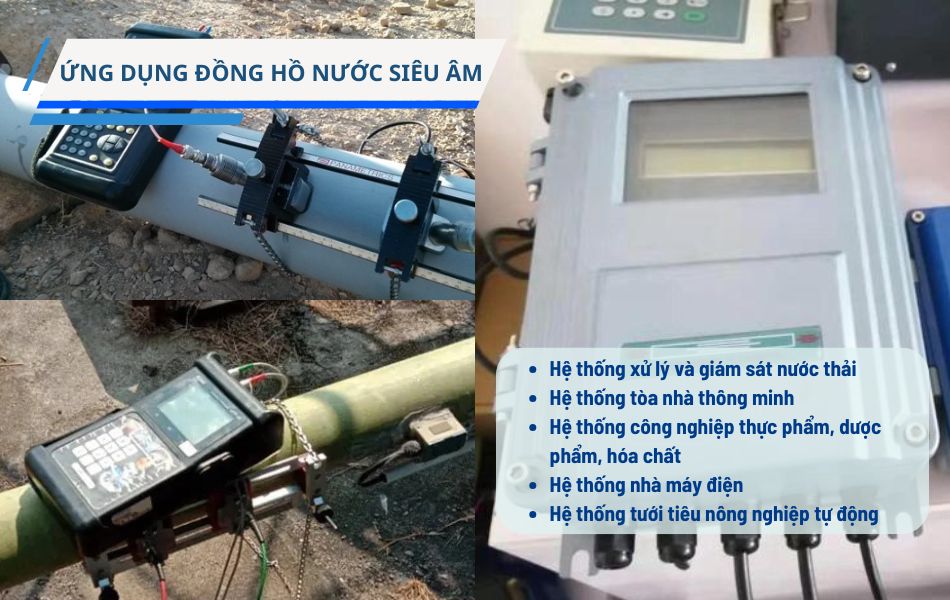 ứng dụng của đồng hồ nước siêu âm