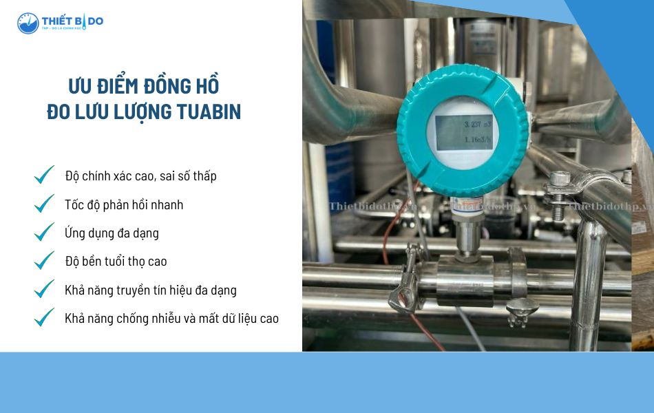 các ưu điểm đồng hồ lưu lượng tuabin hiện nay