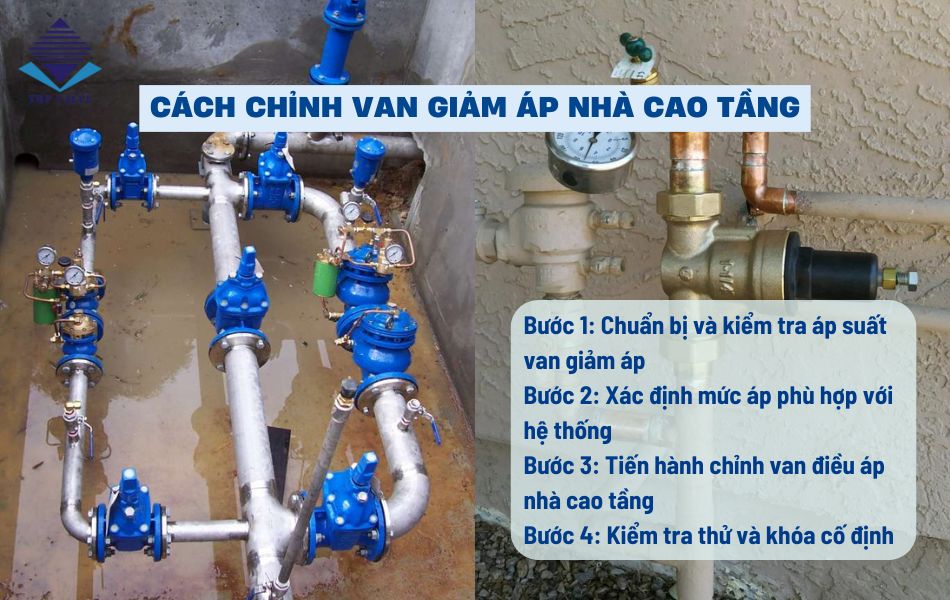 cách chỉnh van giảm áp nhà cao tầng hiệu quả