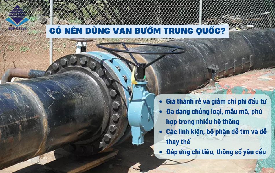 có nên dùng van bướm trung quốc không