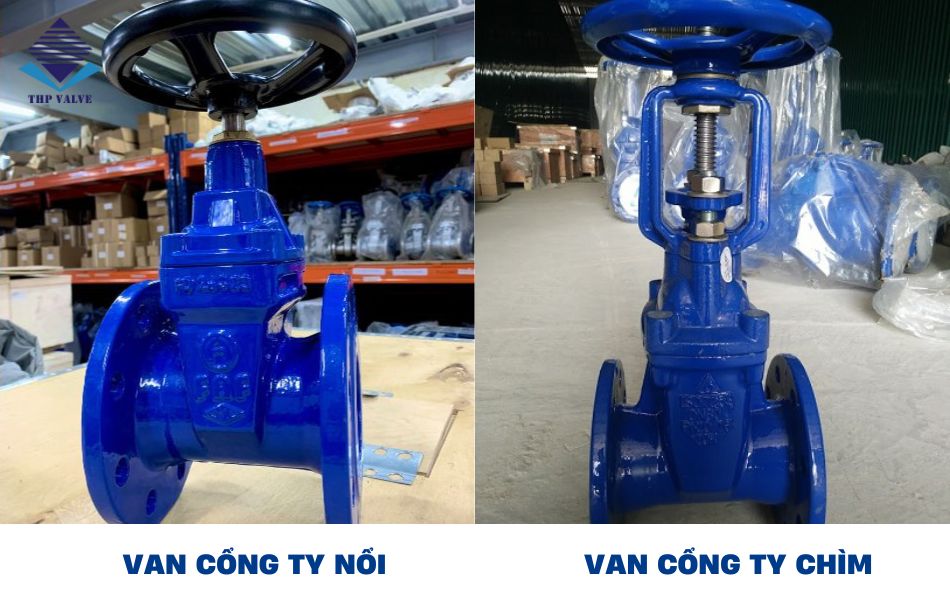 phân loại van cổng theo ty van