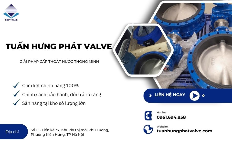 tuấn hưng phát valve cung cấp van bướm dn200 chất lượng