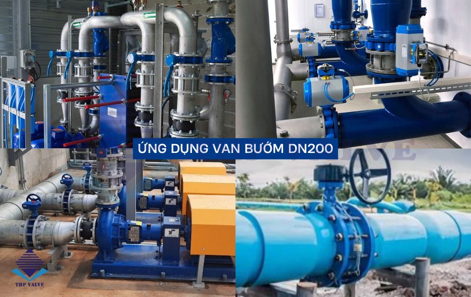 ứng dụng thực tế van bướm dn200