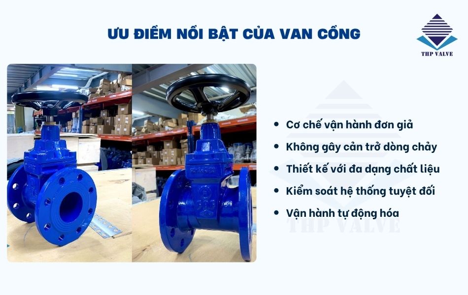 ưu điểm nổi bật van cổng