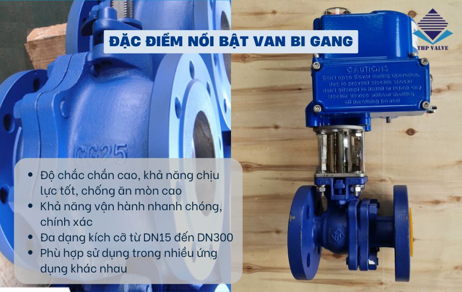 đặc điểm van bi gang