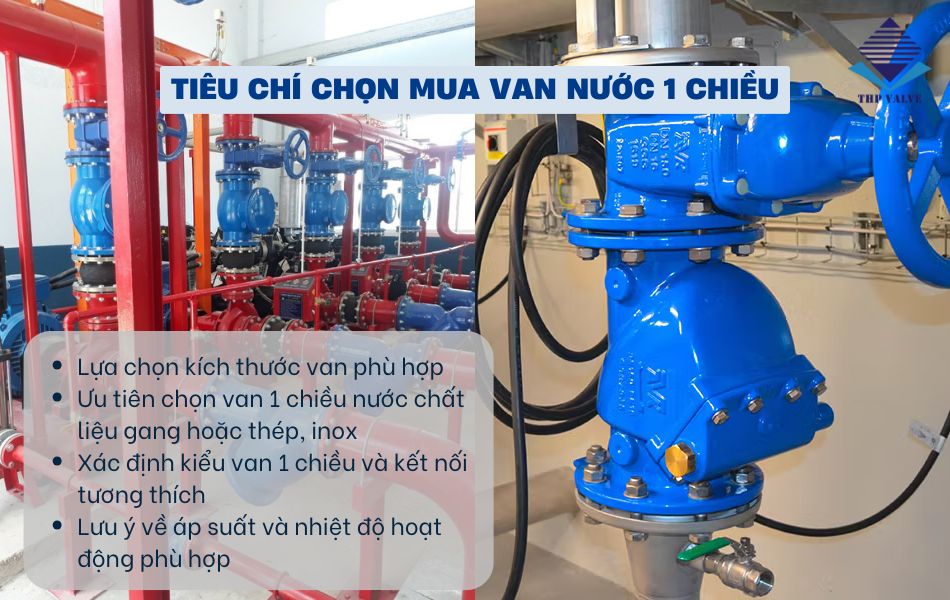 hướng dẫn chọn mua van nước 1 chiều
