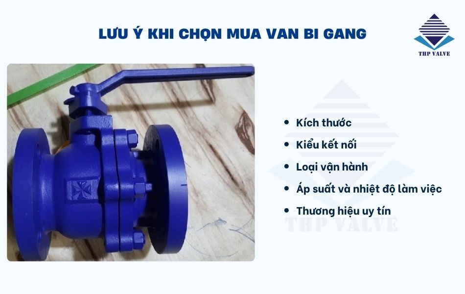 kinh nghiệm mua van bi gang