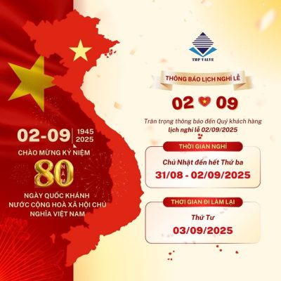 Lịch nghỉ lễ Quốc Khánh 2/9