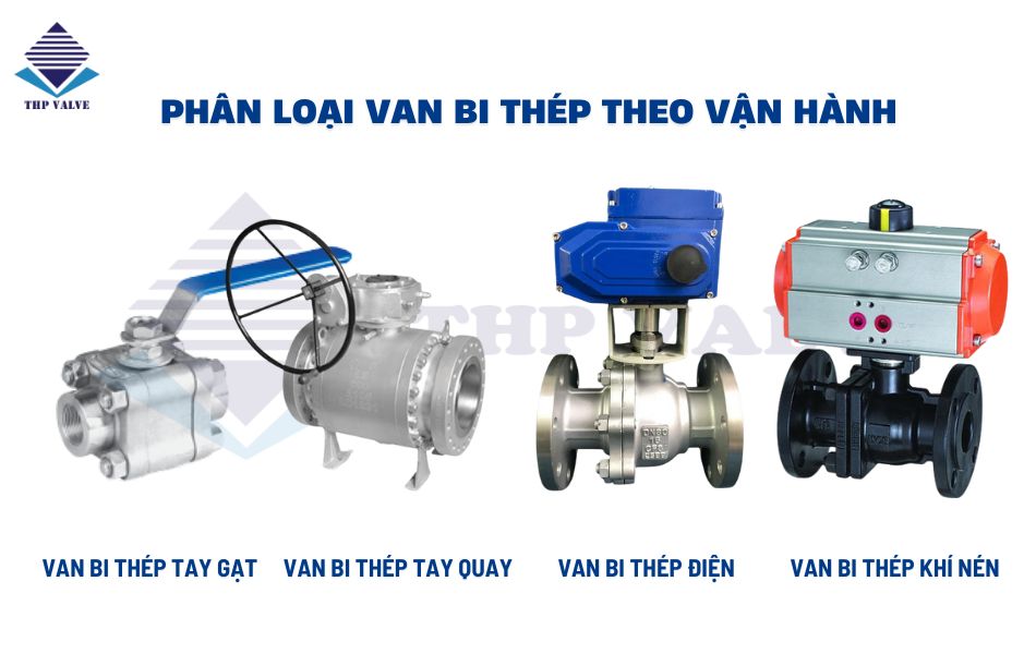 phân loại van bi thép theo vận hành