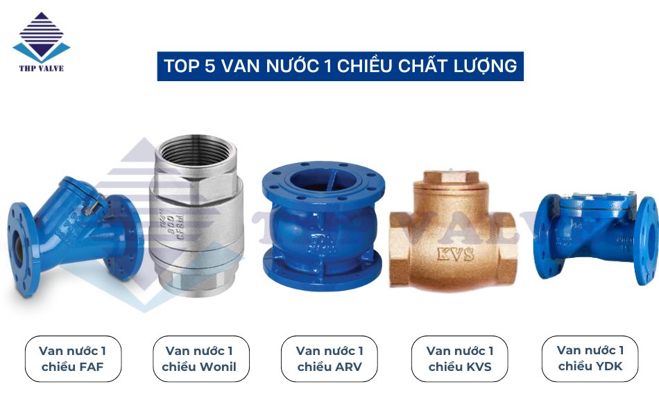 top model van nước 1 chiều loại nào tốt