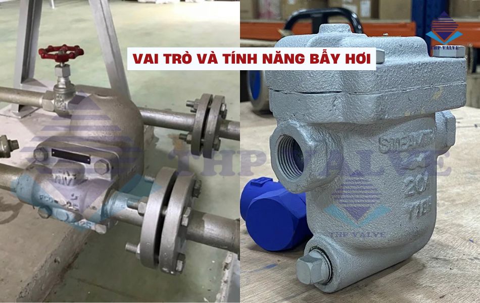 vai trò và tính năng bẫy hơi