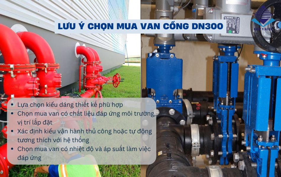 kinh nghiệm mua van cổng dn300