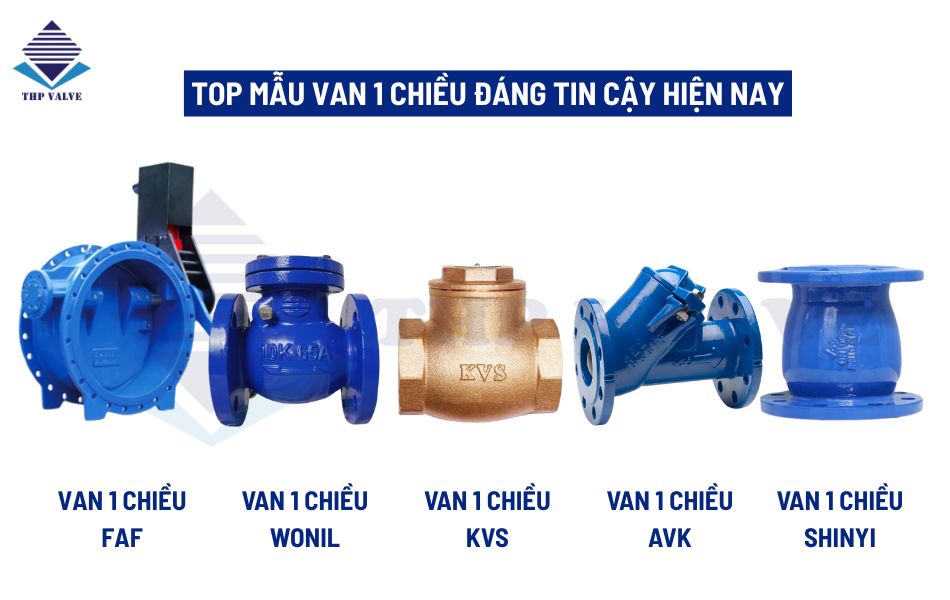 top các thương hiệu van 1 chiều được tin dùng