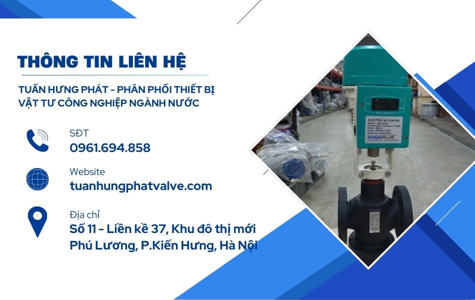 tuấn hưng phát valve phân phối van cầu điều khiển điện chính hãng