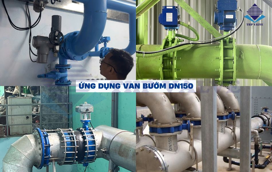 ứng dụng van bướm dn150