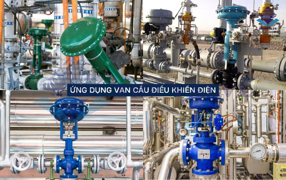 ứng dụng van cầu điều khiển điện