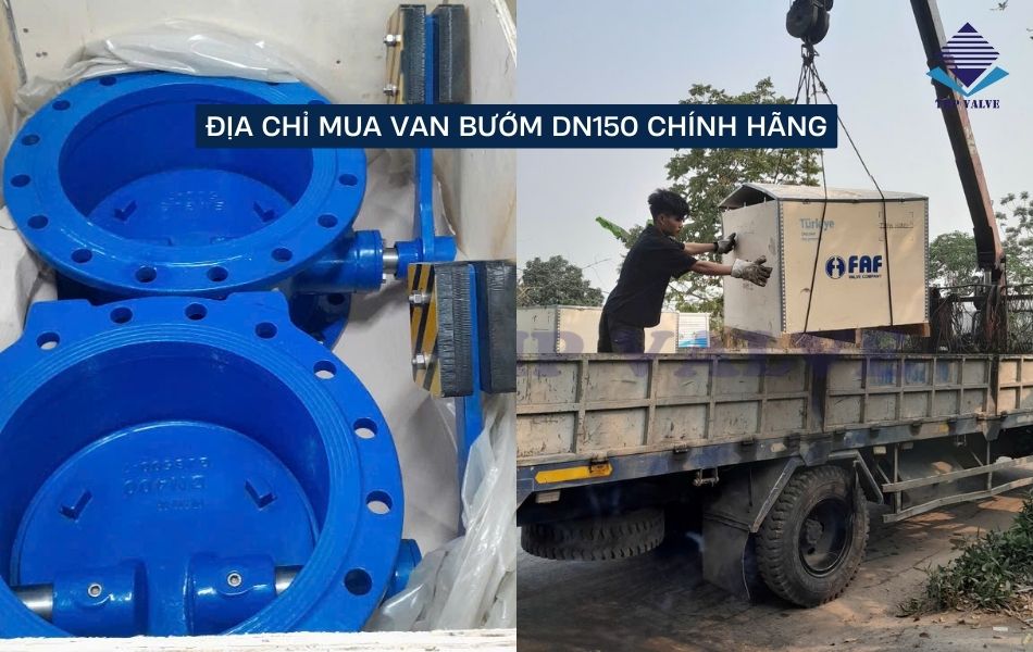 van bướm dn150 chính hãng tại tuấn hưng phát valve