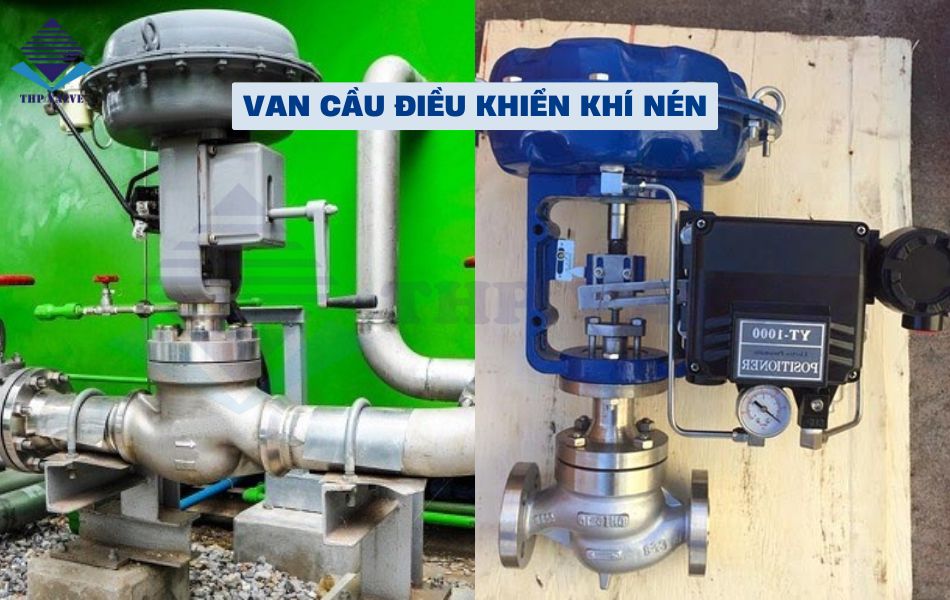 van cầu điều khiển khí nén