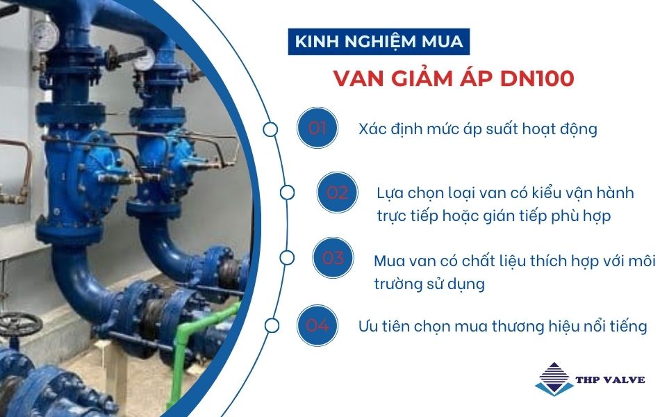 lưu ý chọn mua van giảm áp dn100