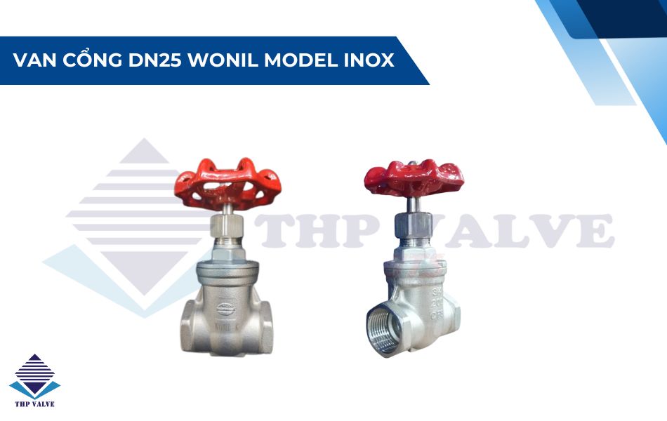 Van cổng DN25 Wonil model inox