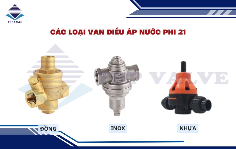 các loại van giảm áp nước phi 21