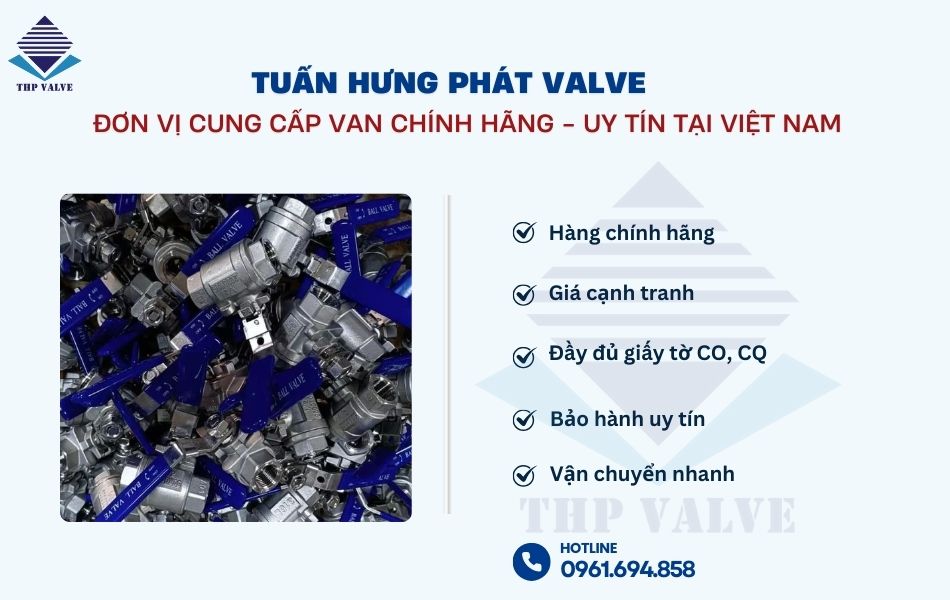 mua van bi 3/8 chính hãng tại tuấn hưng phát valve