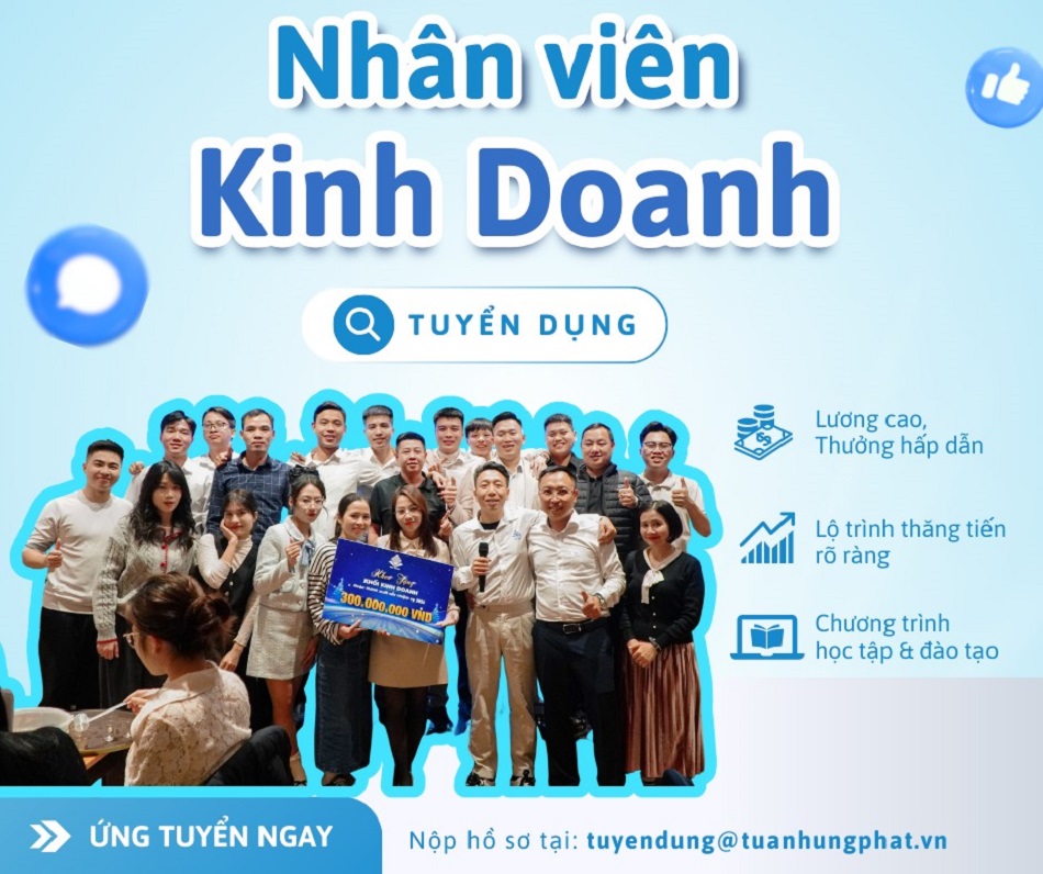 Tuấn Hưng Phát tuyển nhân viên kinh doanh van công nghiệp