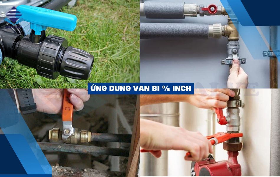 ứng dụng van bi 3/8
