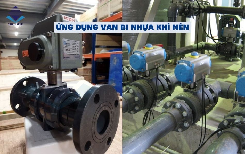 ứng dụng van bi nhựa điều khiển khí nén
