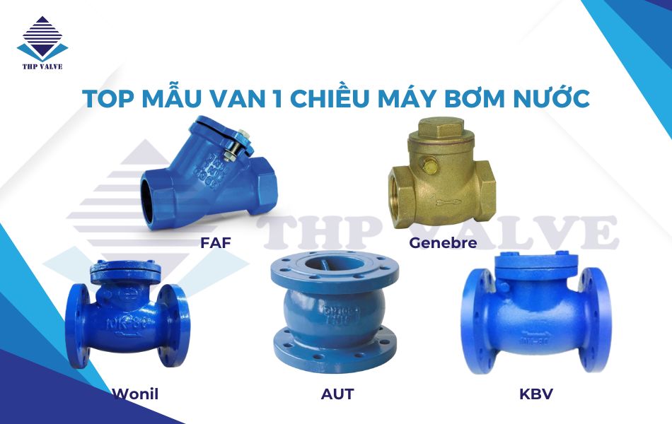 top sản phẩm van 1 chiều máy bơm nước chất lượng
