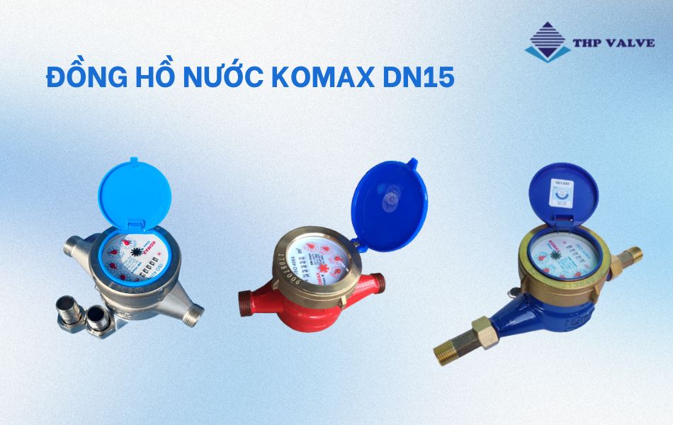 đồng hồ nước komax dn15
