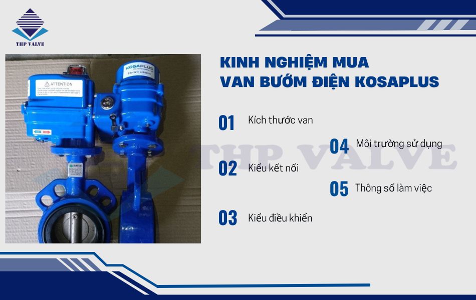 hướng dẫn chọn mua van bướm điều khiển điện kosaplus