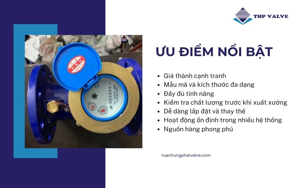 ưu điểm nổi bật của đồng hồ nước trung quốc