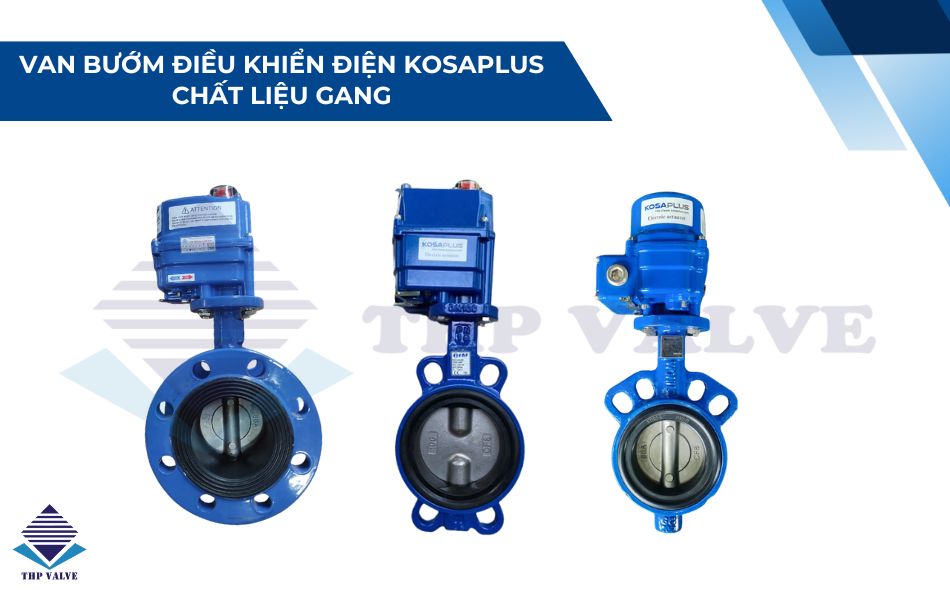 van bướm gang điều khiển điện kosaplus