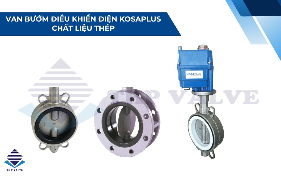 van bướm thép điều khiển điện kosaplus