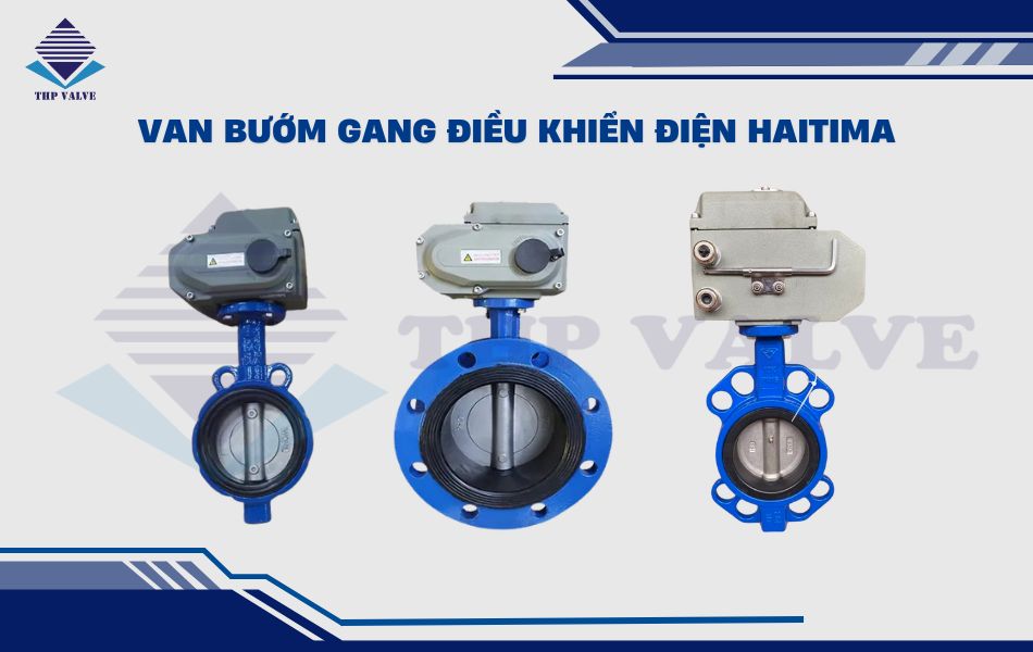 van bướm gang điều khiển điện haitima